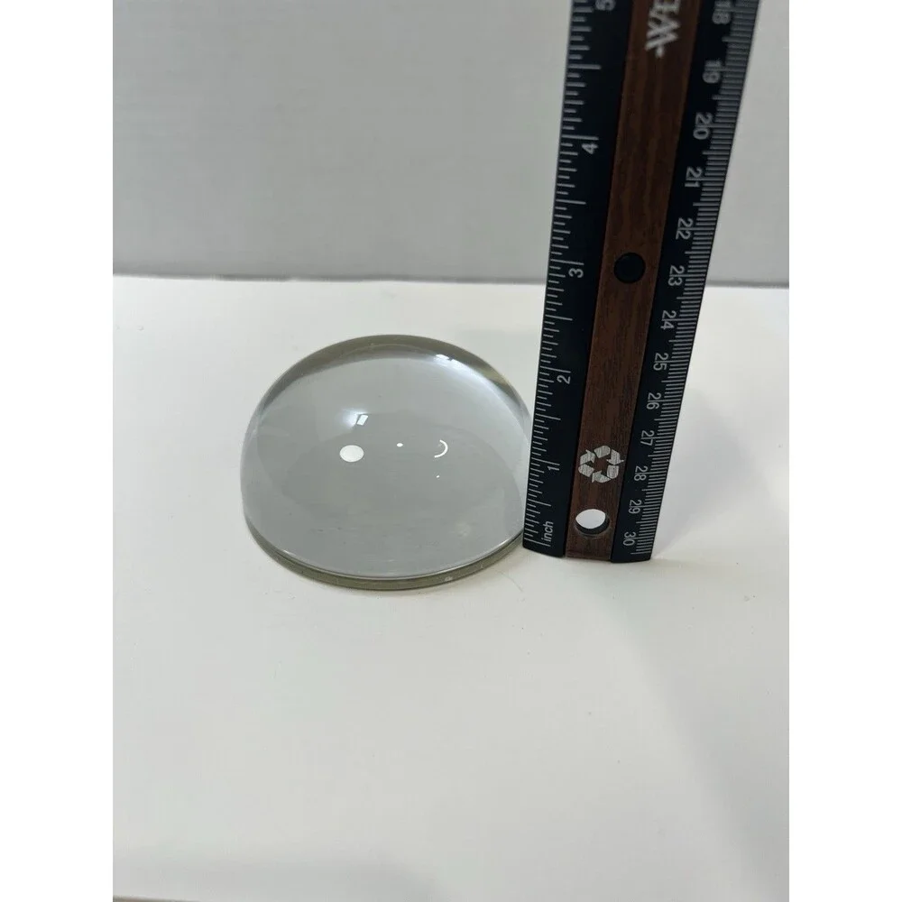 Punch Studio Crystal Letter R Monogram Paperweight France 3.5